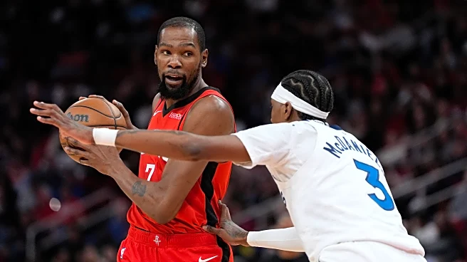 Kevin Durant's season-high 39 points and clutch free throws lift Rockets over Timberwolves