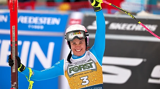 Nicol Delago poised to earn Italy's ski team another win. Lindsey Vonn 3rd in downhill