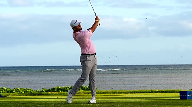 Davis Riley takes 2-shot lead in PGA Tour opener at wind-swept Waialae