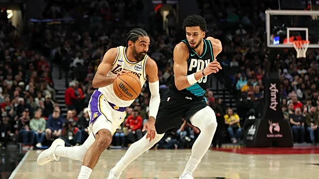 Sharpe leads Blazers to 132-116 win over the Lakers, playing without Doncic