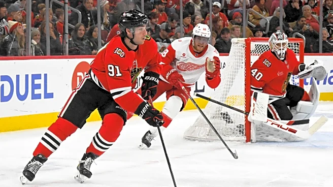 Frank Nazar practices with the Blackhawks, could return this week