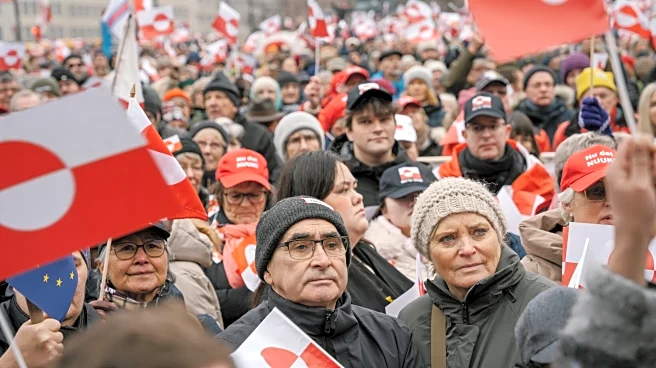 Pro-Greenland protesters mock Trump's MAGA slogan with 'Make America Go Away' caps