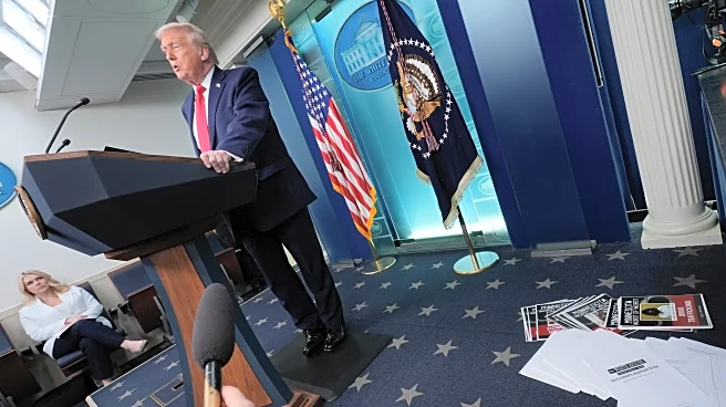 The Latest: Trump appears as 'special guest' at White House press briefing