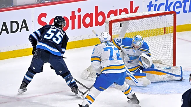 Scheifele and Morrissey power Jets to a 3-1 victory over the Blues