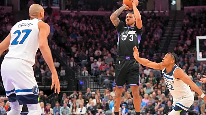 George scores 43 as Jazz rallies to beat Timberwolves 127-122, giving Hardy his 100th coaching win