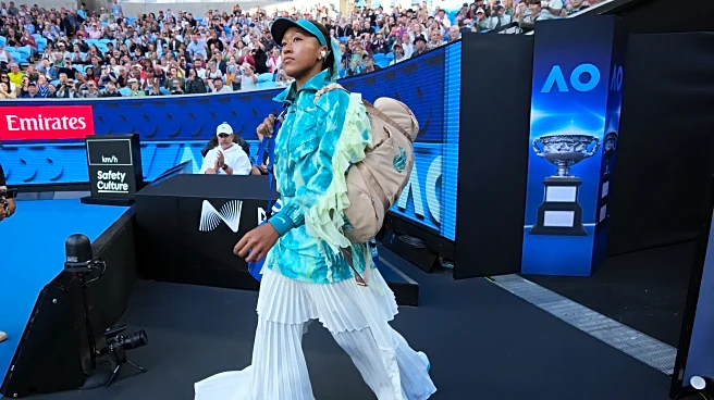 Naomi Osaka tones down her walk-on outfit. Turns up the heat at Australian Open