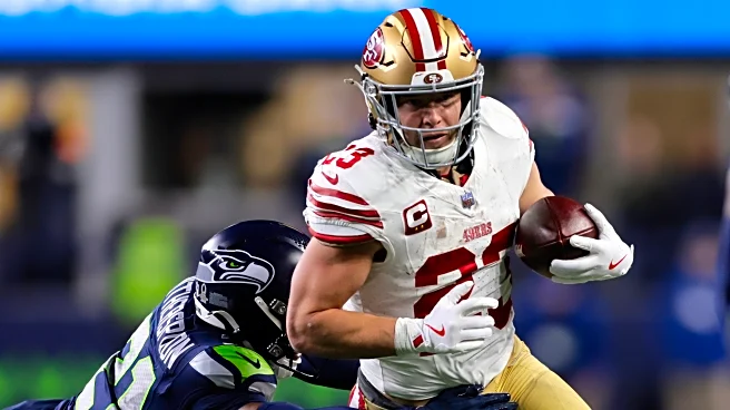 The AP NFL MVP finalists are Allen, Lawrence, Maye, McCaffrey and Stafford