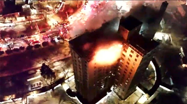 Gas explosion, fire on top floors of New York City apartment building kills 1, injures 14