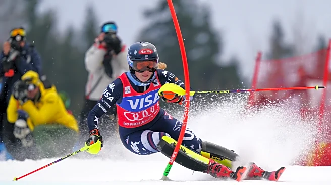 Mikaela Shiffrin dominates 1st run of slalom and closes in on record ninth season discipline title