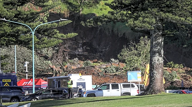 A search for 6 presumed dead in a New Zealand landslide is expected to take days