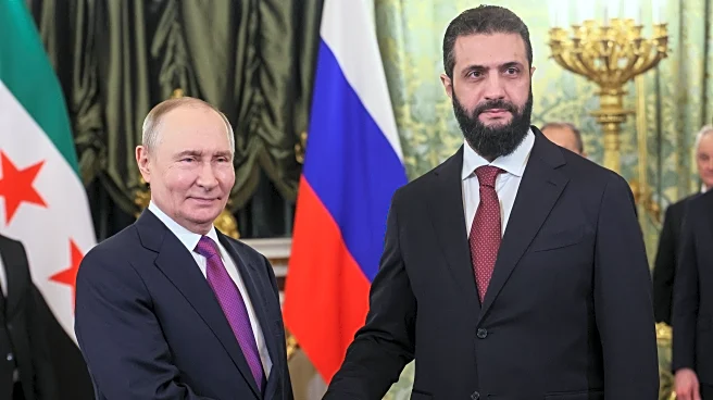 Putin hosts Syria's interim leader for talks, with Russian military bases on the agenda