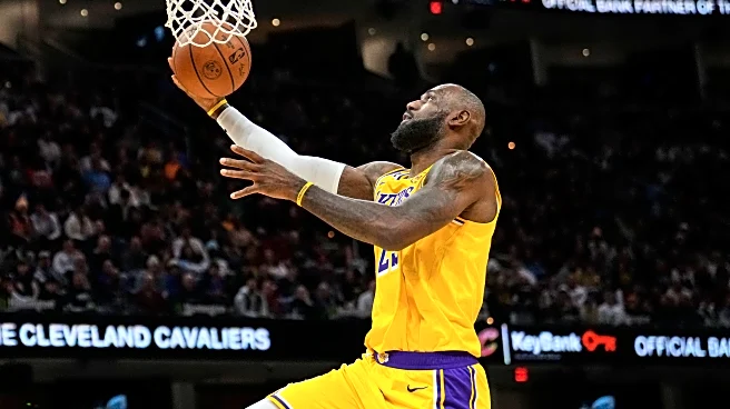 LeBron James wipes away tears during tribute, says he doesn't know if he'll play in Cleveland again