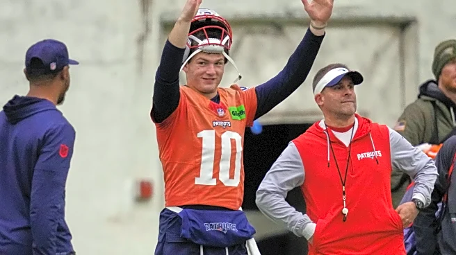 Drake Maye says he had a normal practice, even while listed as limited with a shoulder issue