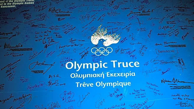 Olympic organizers invoke an ancient pledge to call for the suspension of all wars