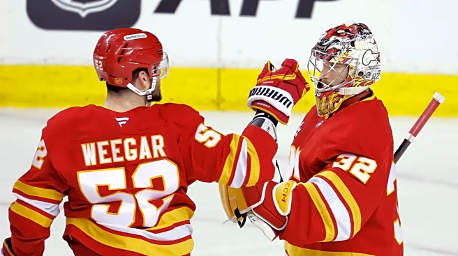 Farabee’s short-handed goal in the 3rd period lifts the Flames to a 3-2 win over the Sharks