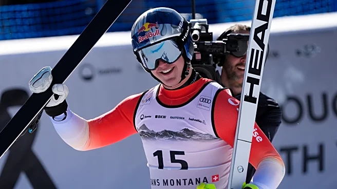 Von Allmen hands Crans-Montana 2nd Swiss victory in 2 days in last World Cup race before Olympics