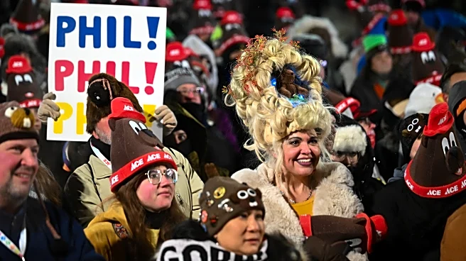 Punxsutawney Phil is said to have seen his shadow, forecasting 6 more weeks of wintry weather