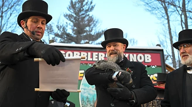 The Latest: Groundhog Punxsutawney Phil predicts six more weeks of winter