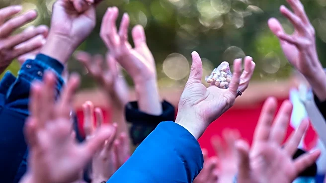 Photos of a bean-throwing ritual to celebrate seasonal change and ward off evil at a Japanese shrine