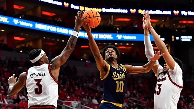 Ryan Conwell, Khani Rooths each score 12 to help No. 24 Louisville outlast Notre Dame 76-65