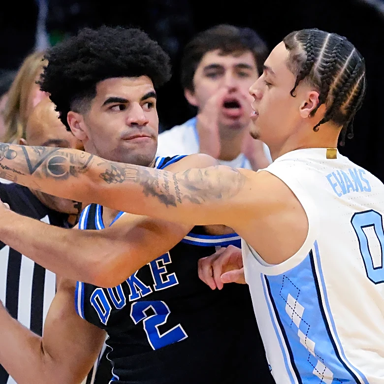 Seth Trimble hits late 3 to lift No. 14 UNC past No. 4 Duke 71-68 in stunning rivalry finish