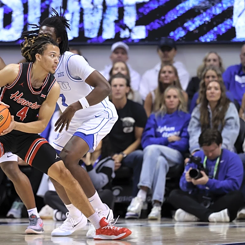 No. 8 Houston pulls away late to hand No. 16 BYU fourth straight loss, 77-66