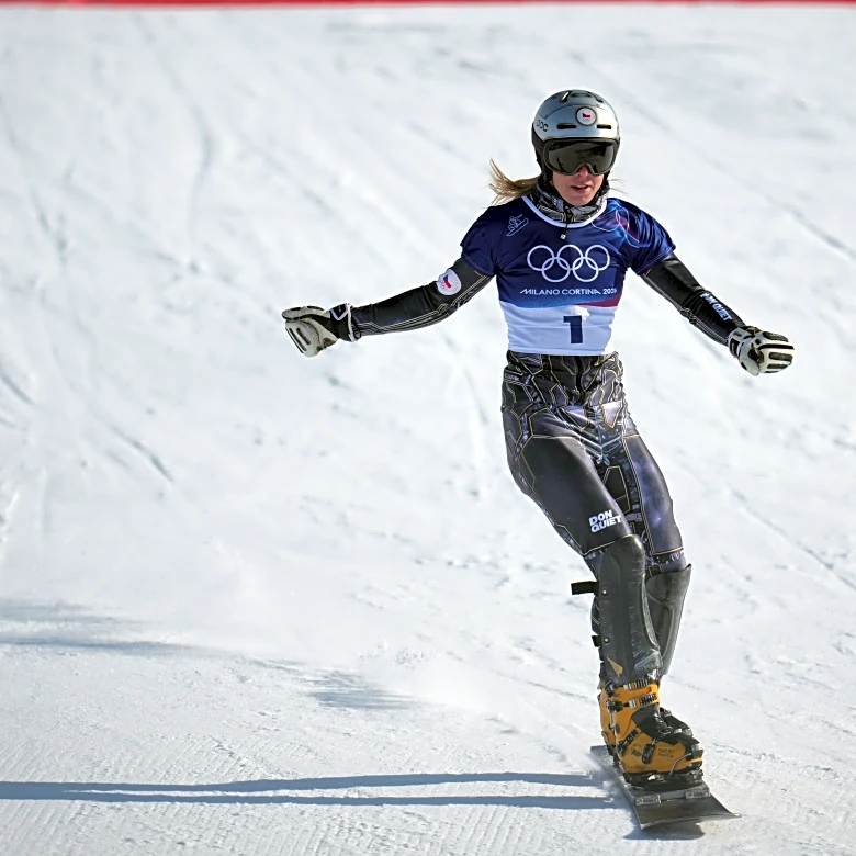 Ledecka's quest for Olympic three-peat comes to a shocking halt but a Czech gets the gold anyway