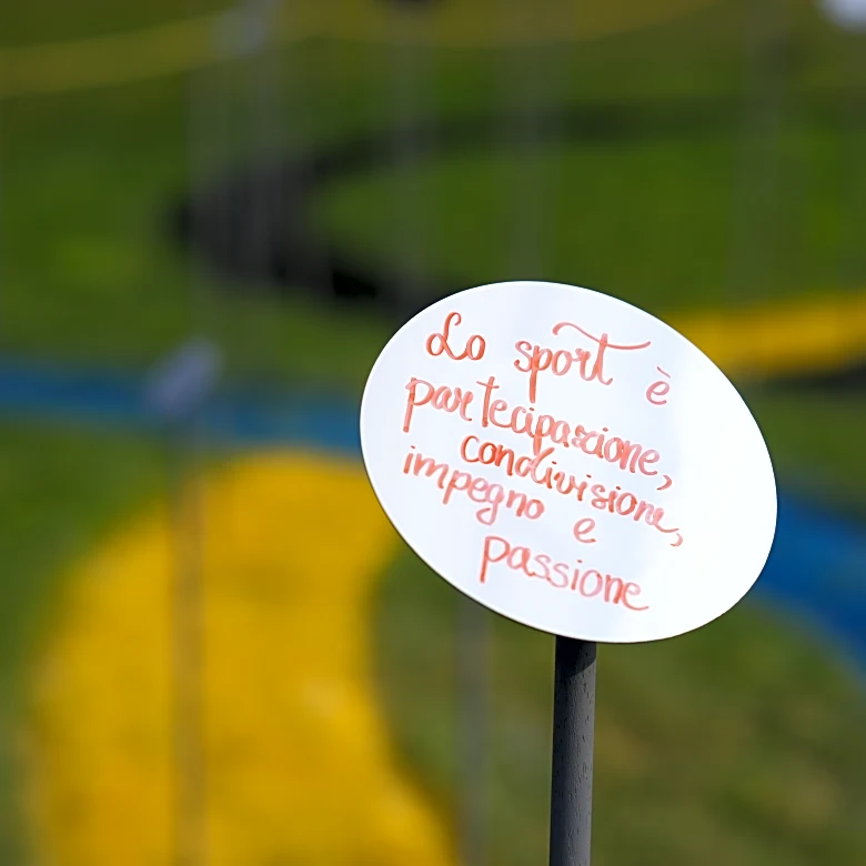 Olympic art project in a Milan park invites the public to 'reflect' on the Games' spirit