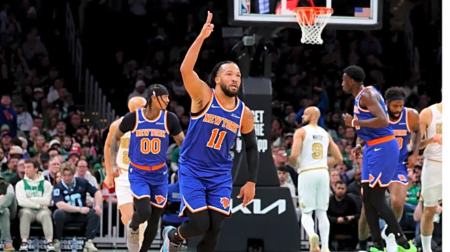 Brunson's 31 points power Knicks past Celtics, snapping Boston's five-game winning streak