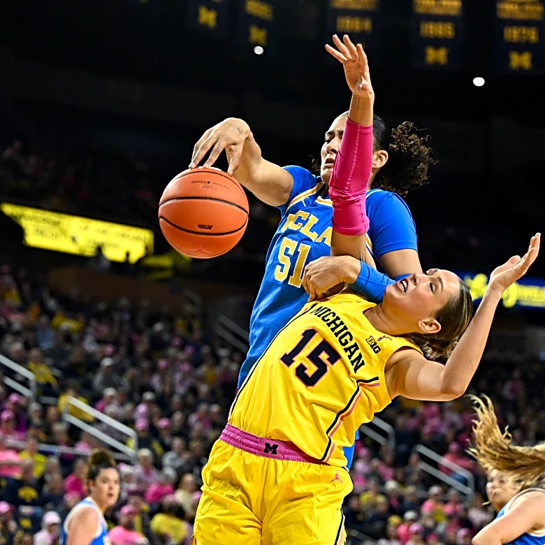 Lauren Betts leads No. 2 UCLA to 69-66 win over No. 8 Michigan, takes 2-game lead in Big Ten race