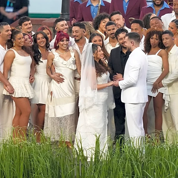 Yes, there was a real wedding during Bad Bunny's Super Bowl halftime show