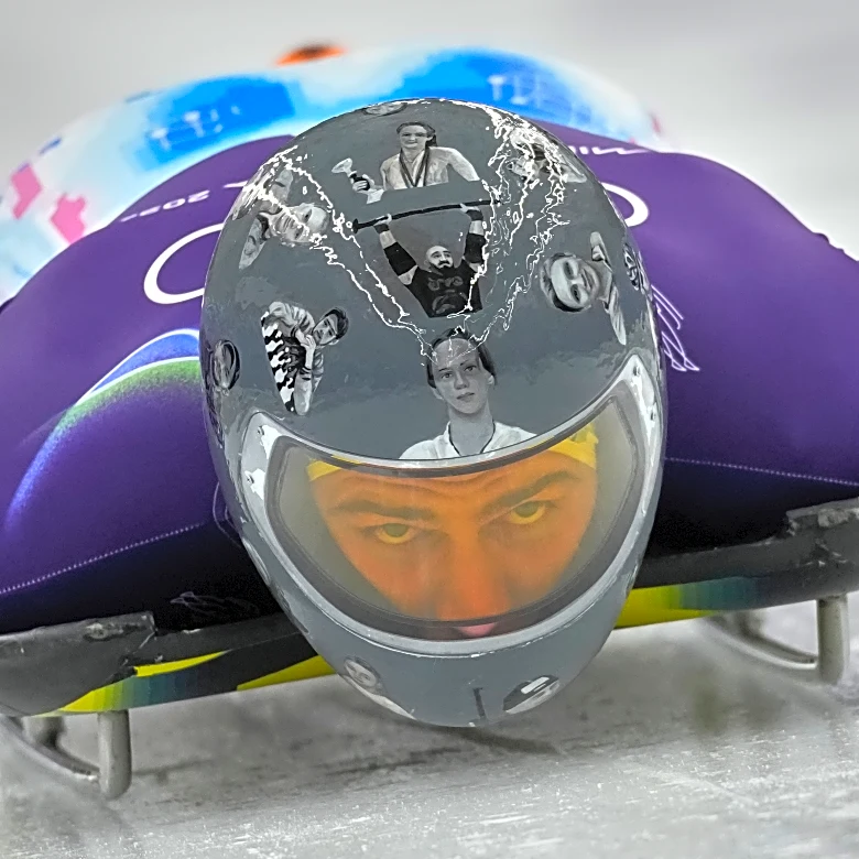 Ukrainian skeleton racer at Olympics says his helmet tribute to fallen athletes won't be allowed
