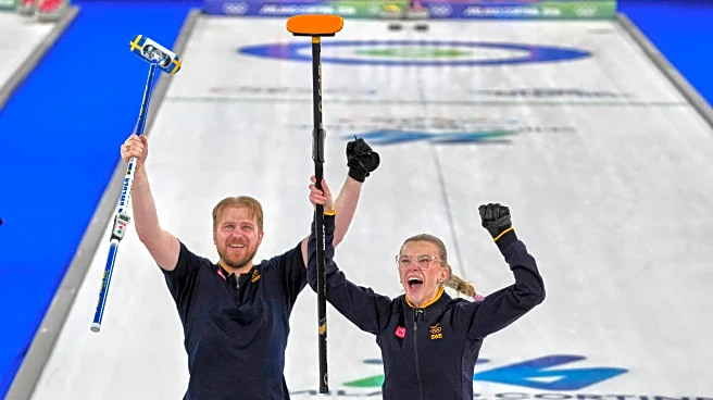 Swedish siblings Isabella and Rasmus Wranå win gold in mixed doubles curling, beating US pair