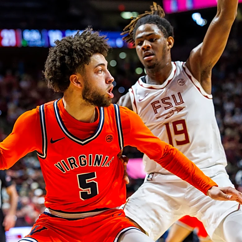 White scores 19 as No. 15 Virginia rallies past Florida State 61-58 to win 5th straight