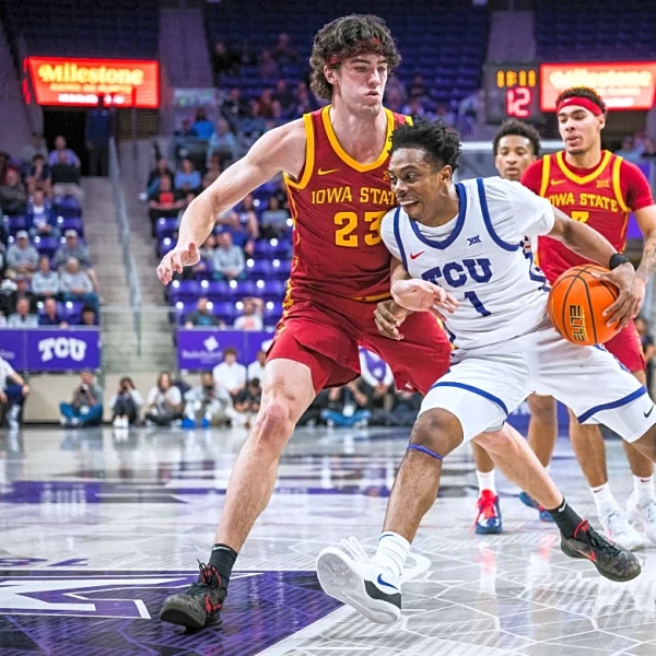 TCU reels off final 12 points to upset No. 5 Iowa State 62-55