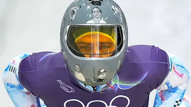 Ukrainian skeleton athlete Vladyslav Heraskevych trains again in banned helmet, despite IOC ruling