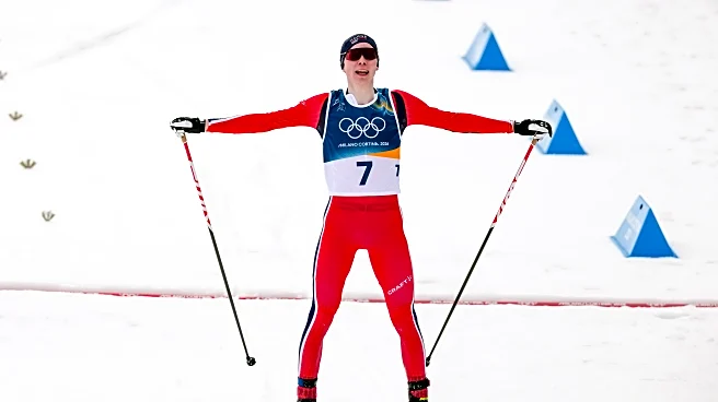 Norway's Jens Luraas Oftebro overcomes time deficit to win gold in Nordic combined