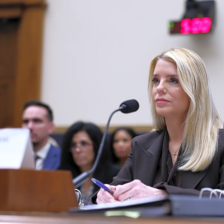 The Latest: Bondi comes under fire from Congress for unredacted Epstein files