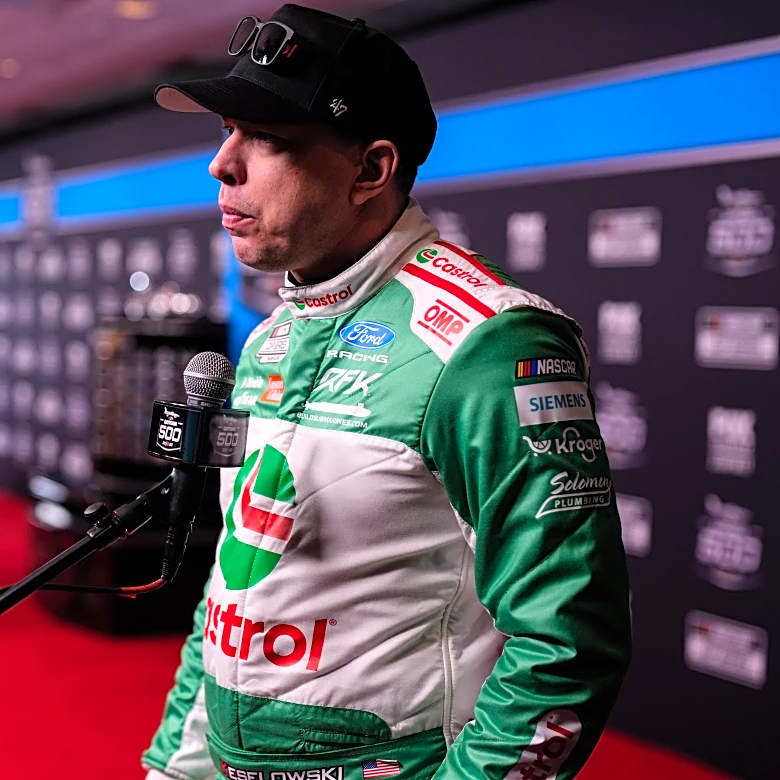 Brad Keselowski's broken leg was so painful that he thought a hacksaw would feel better