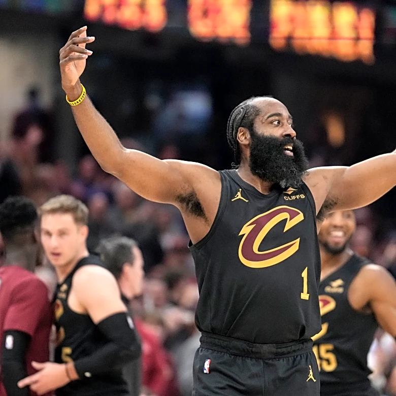 Harden turns playmaker in Cavaliers' home debut as Cleveland routs the Wizards