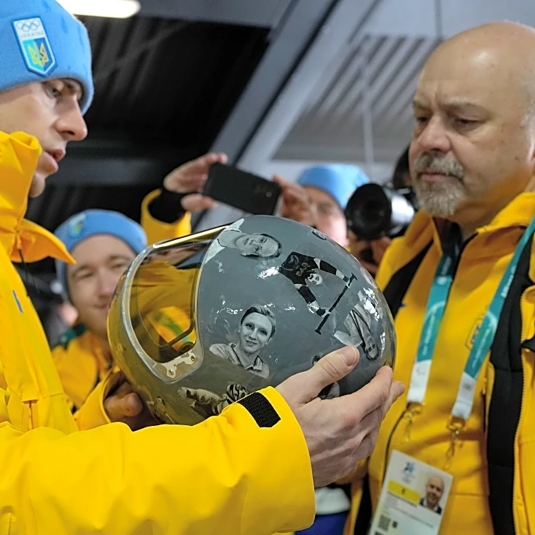 Ukrainian athlete tests the Olympic rules on free speech - and gets disqualified