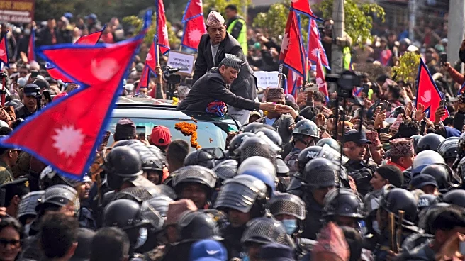 Thousands rally in support of Nepal's former king and call for monarchy's return