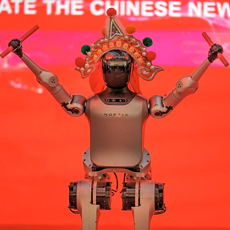People — and robots — are getting ready to celebrate the Lunar New Year in China