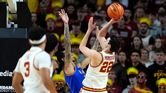 No. 5 Iowa State snaps No. 9 Kansas' winning streak, 74-56