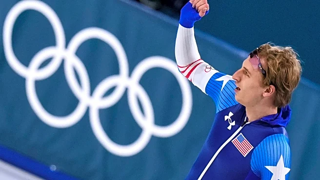 Jordan Stolz began skating on a frozen pond in Wisconsin. He seeks a 3rd Olympic gold Thursday