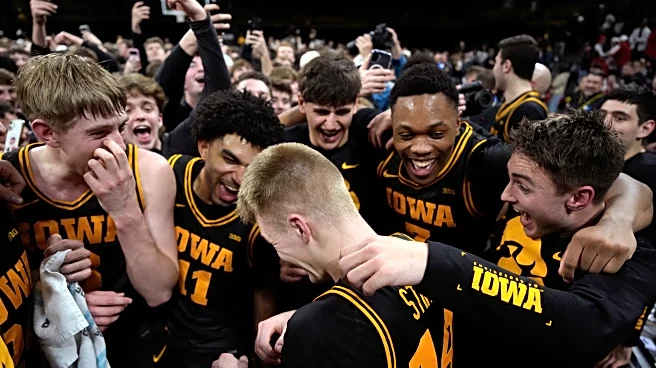 Iowa fans storm court after Bennett Stirtz scores 25 points in 57-52 victory over No. 9 Nebraska