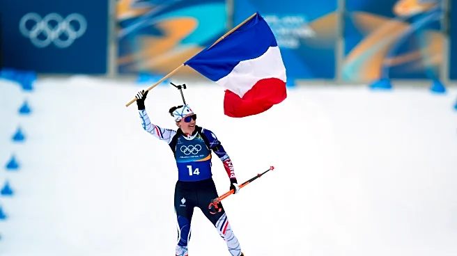 Julia Simon leads French women to Olympic gold in biathlon relay