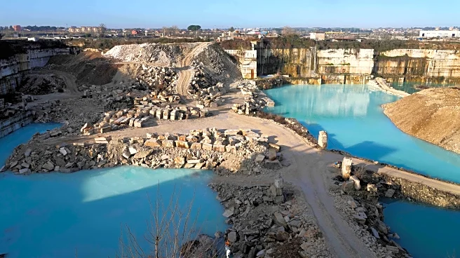 The travertine quarries that built ancient Rome are carving rock for a new generation of temples