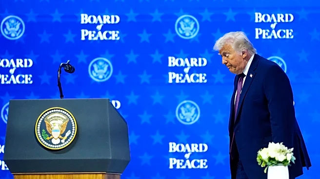 The Latest: Trump convenes his Board of Peace