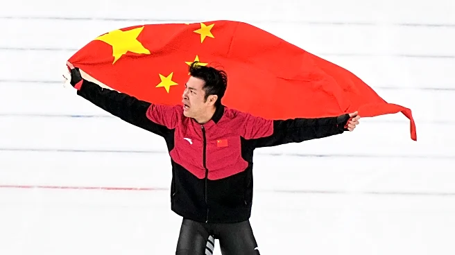 China's Ning Zhongyan beats Jordan Stolz in speedskating's 1,500 meters at the Olympics